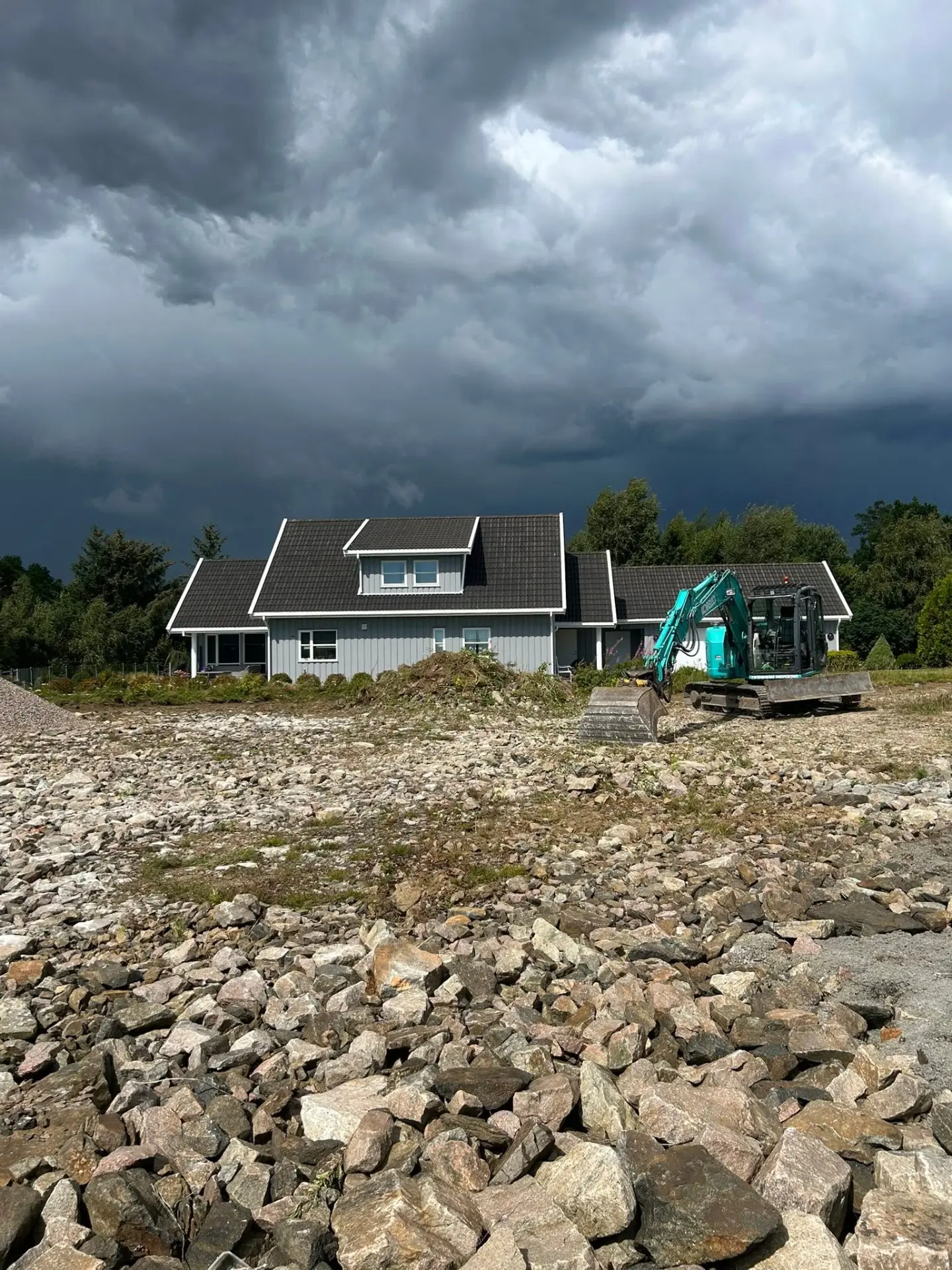 Før: grunnarbeid