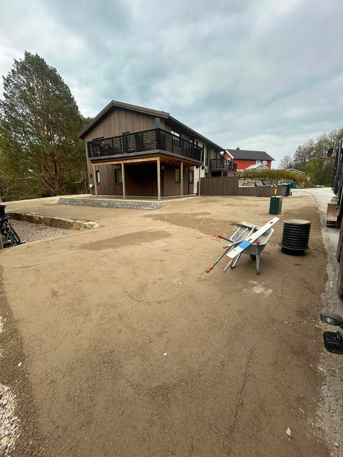 Før: grunnarbeid